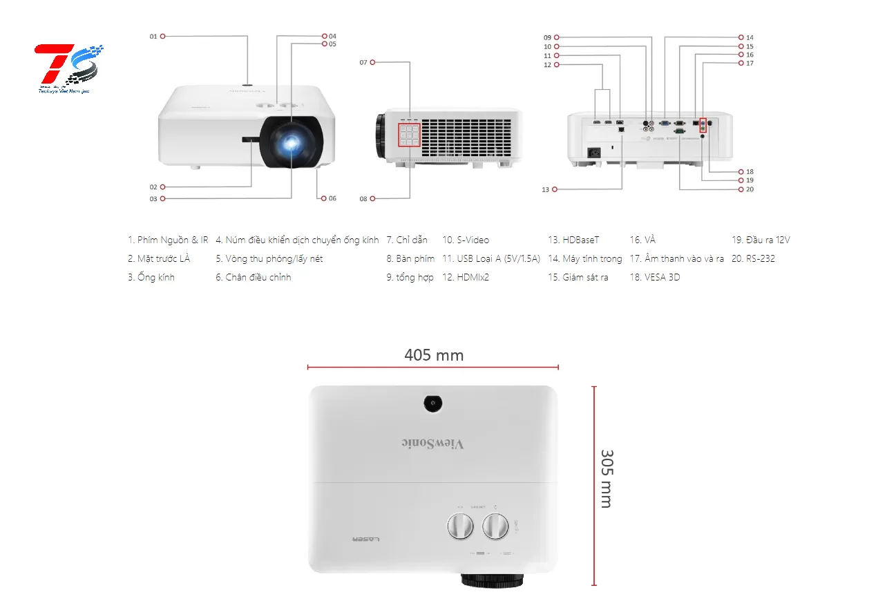 Máy chiếu Laser ViewSonic LS850WU